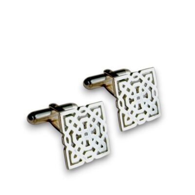 gemelos celosí­a en plata calados