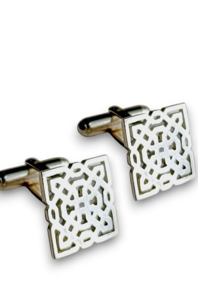 gemelos celosí­a en plata calados