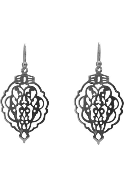 pendientes aldaba en plata de ley.