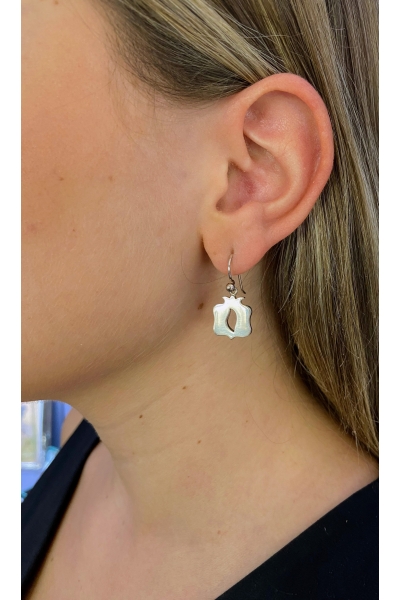 pendientes granada cuadrada