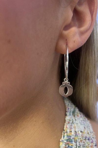 pendientes granada redonda.