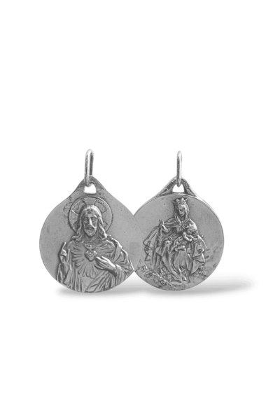 Medalla escapulario. Plata de ley.