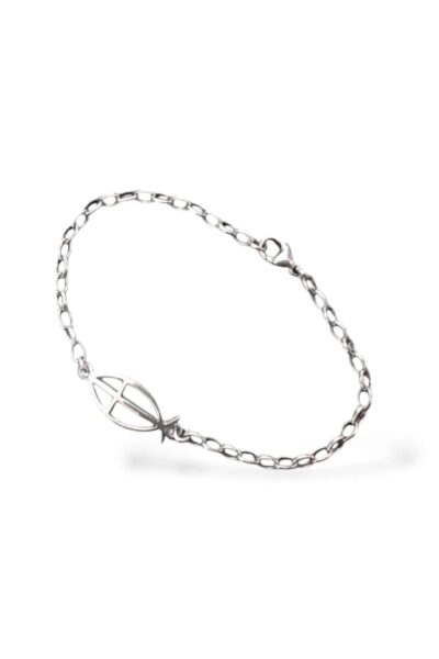 Pulsera con cruz de pez.