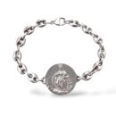 Pulsera escapulario  Virgen del Carmen y Sgrado corazón. Grande