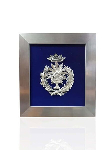 Escudo de Química. Plateado