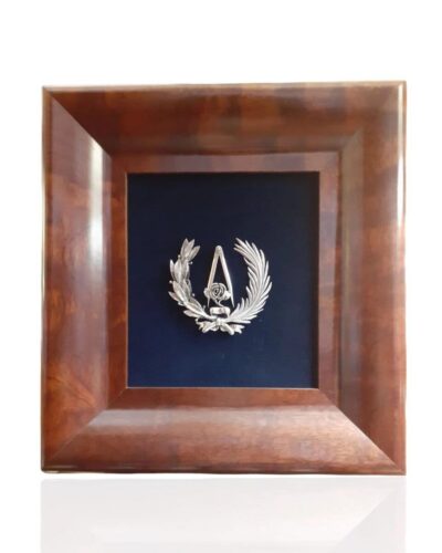 Escudo de Arquitectura. Plata de ley.