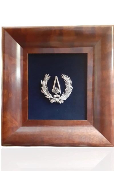 Escudo de Arquitectura. Plata de ley.