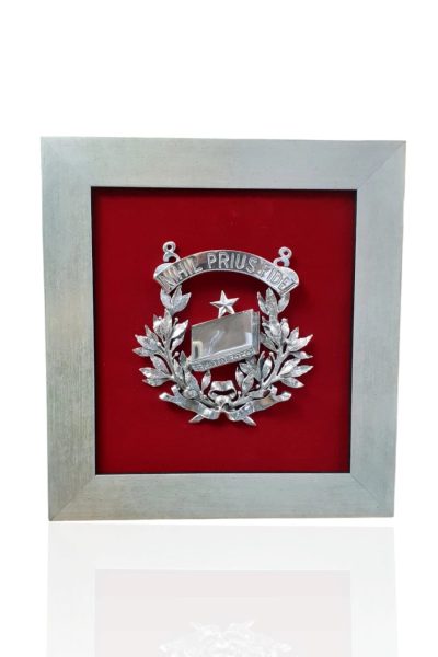 Escudo de Notaría. Plateado