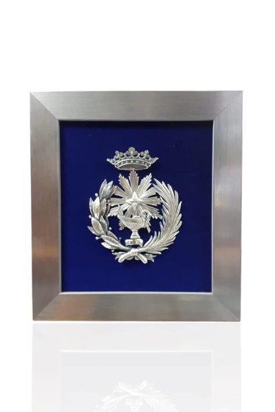 Escudo de Química. Plateado