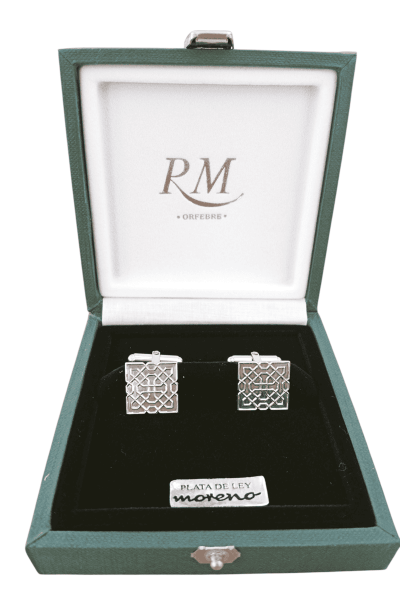 gemelos celosía plata